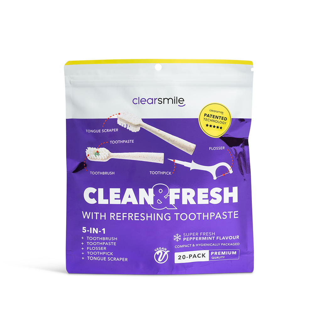 5 in 1 Tooth Brush - Clean & Fresh - Peppermint