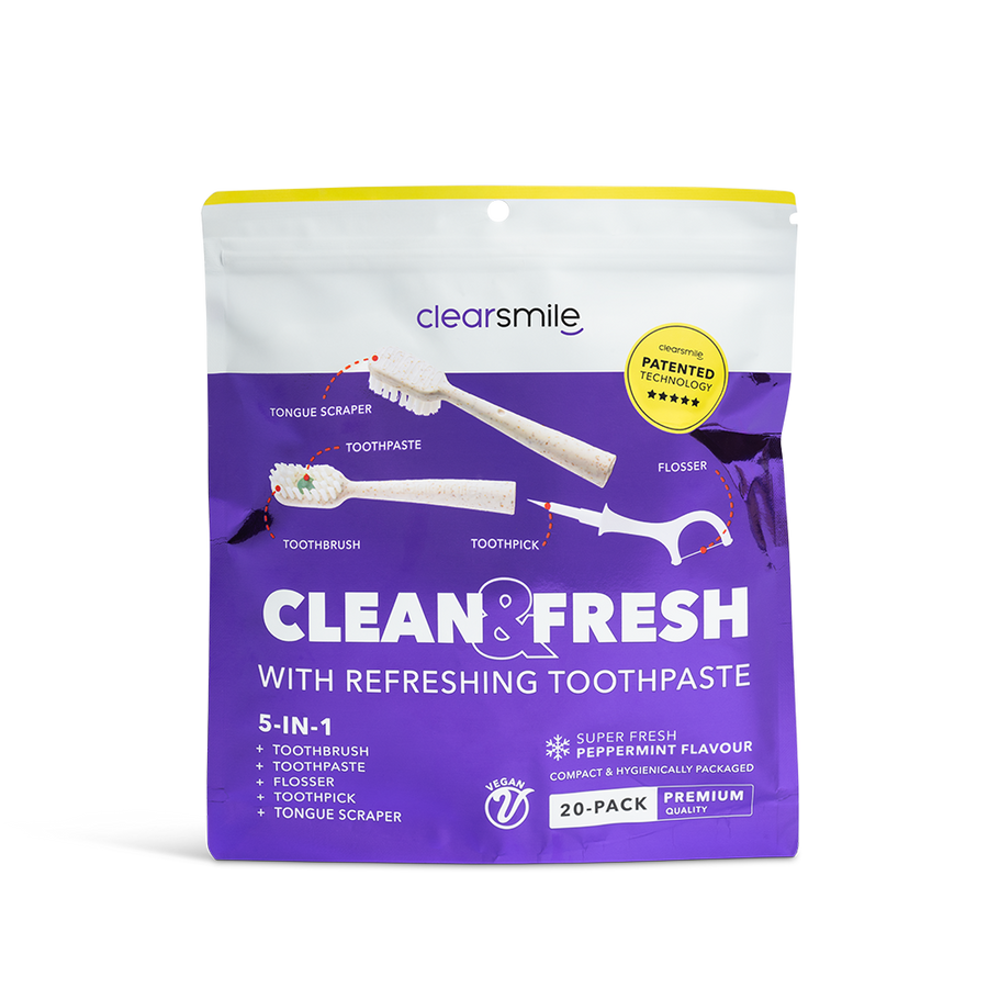 5 in 1 Tooth Brush - Clean & Fresh - Peppermint