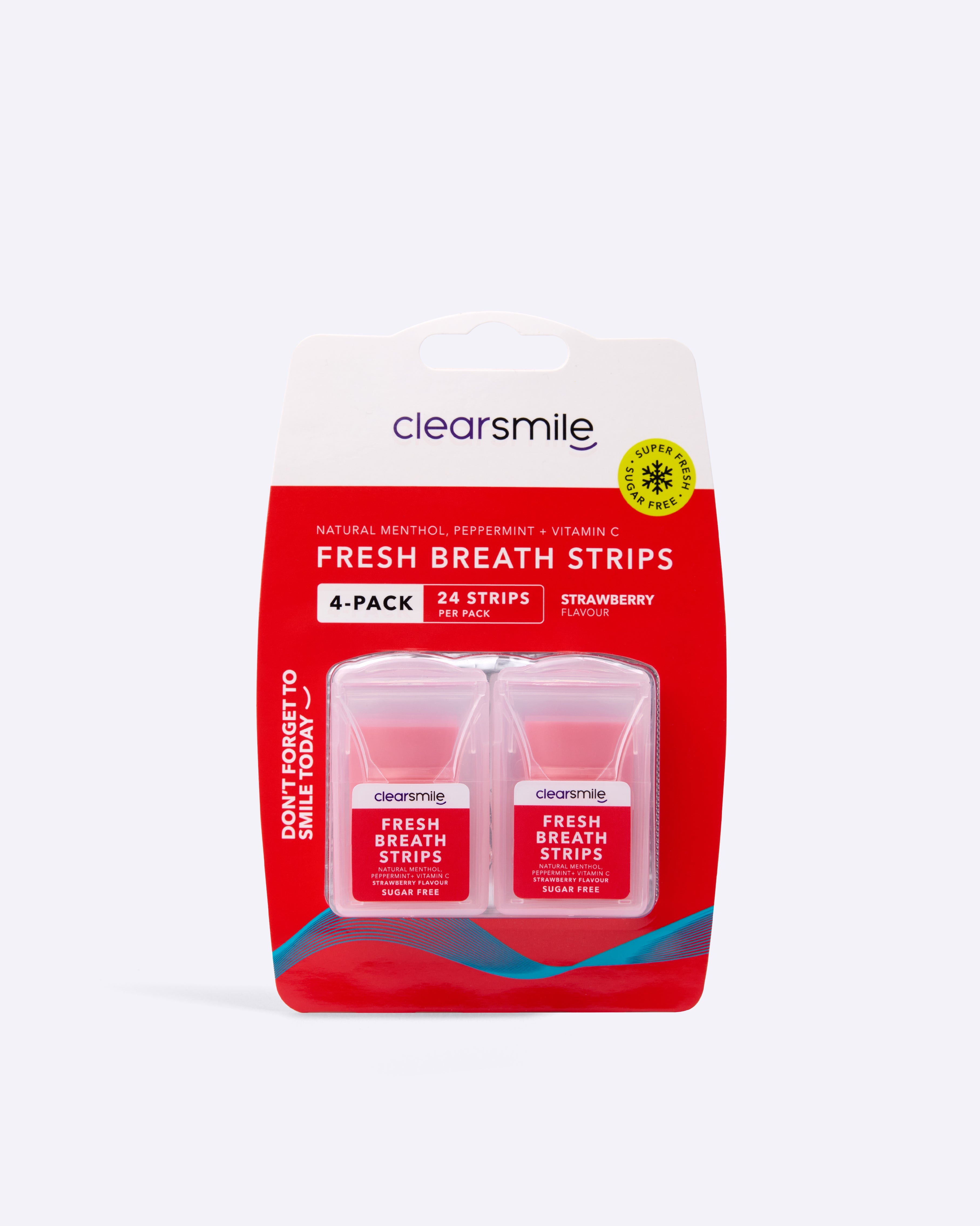 Fresh Breath Strips Strawberry [4-pack]